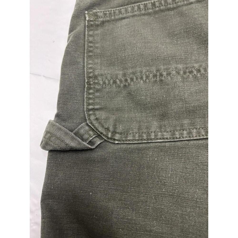 VTG Made in USA Men’s Carhartt Pants Green Color Carpenter Pants Size 33x30 - Picture 5 of 8